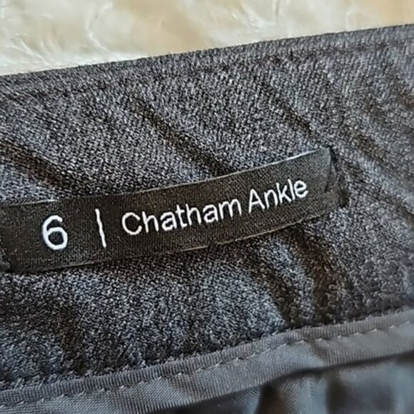 Talbots Women's Dress Pants Size 6 Dark Grey Chatham Ankle Fitted Side Zipper - Picture 5 of 15